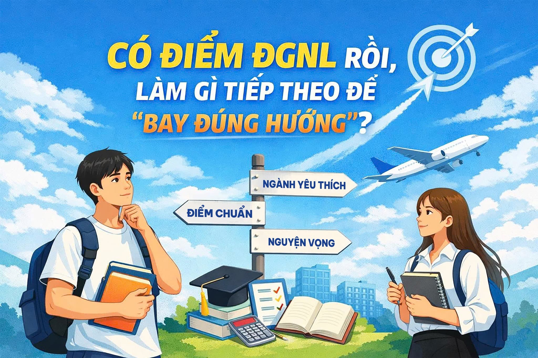 CÓ ĐIỂM ĐGNL RỒI, LÀM GÌ TIẾP THEO ĐỂ “BAY ĐÚNG HƯỚNG”?